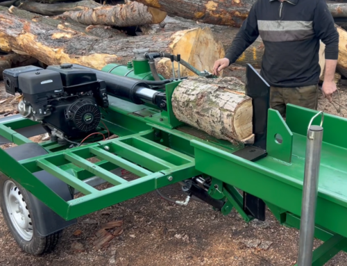 Łuparka do drewna spalinowa